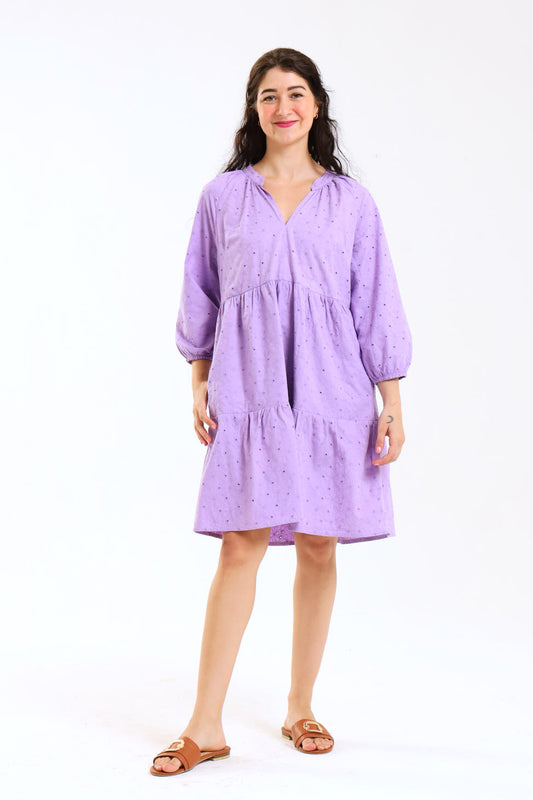 Poppy Dress (short) - Purple