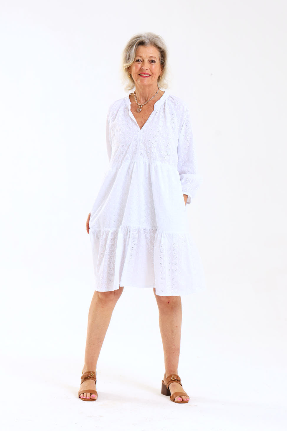 Poppy Dress (short) - White