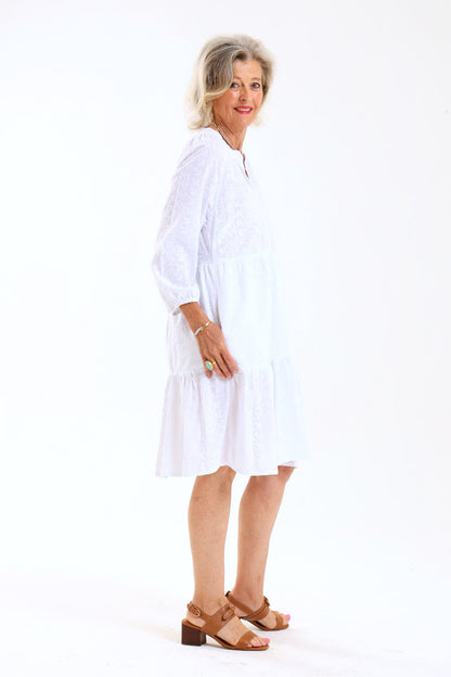 Poppy Dress (short) - White