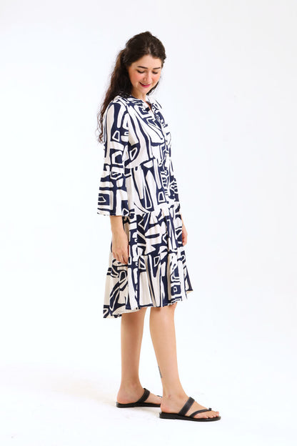 Dandelion Dress- Navy