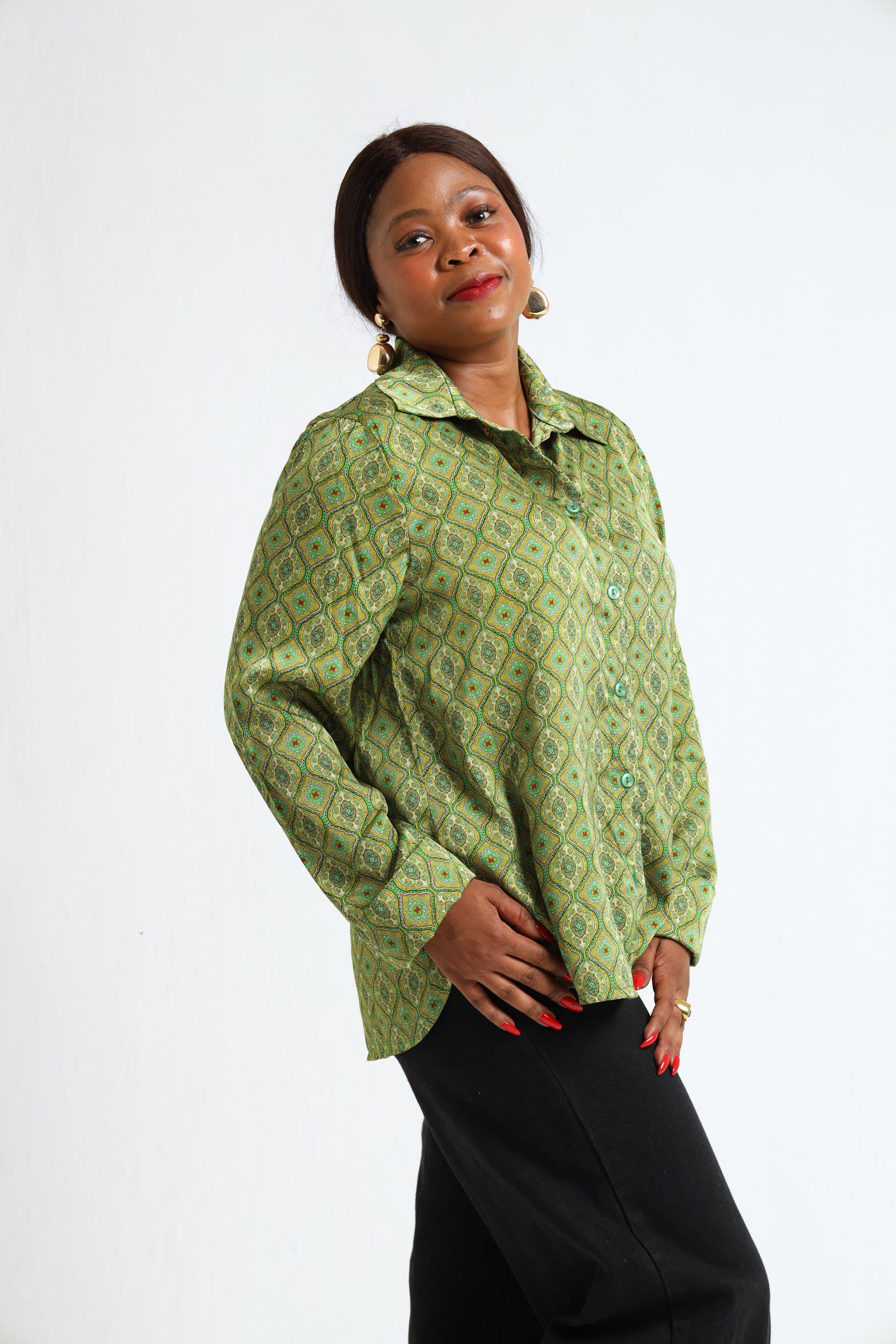 sage green dress shirt womens Buy SALT Attire Sage Green Button Down Shirt Online