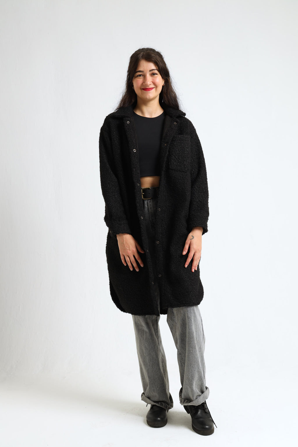Chamomile Coat- Black