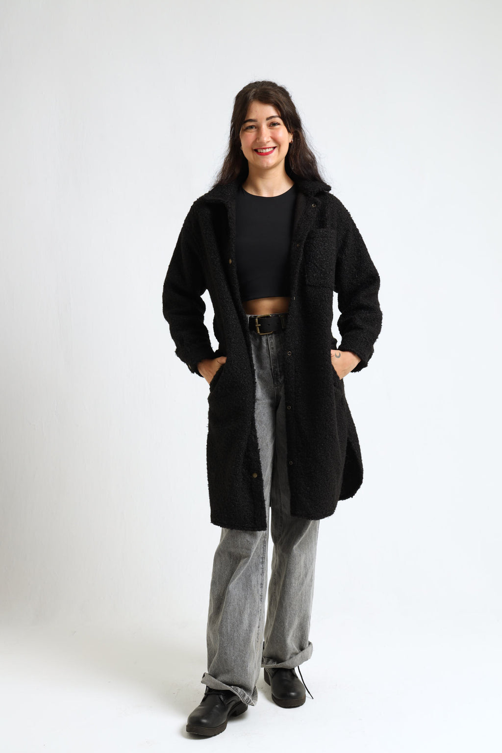 Chamomile Coat- Black