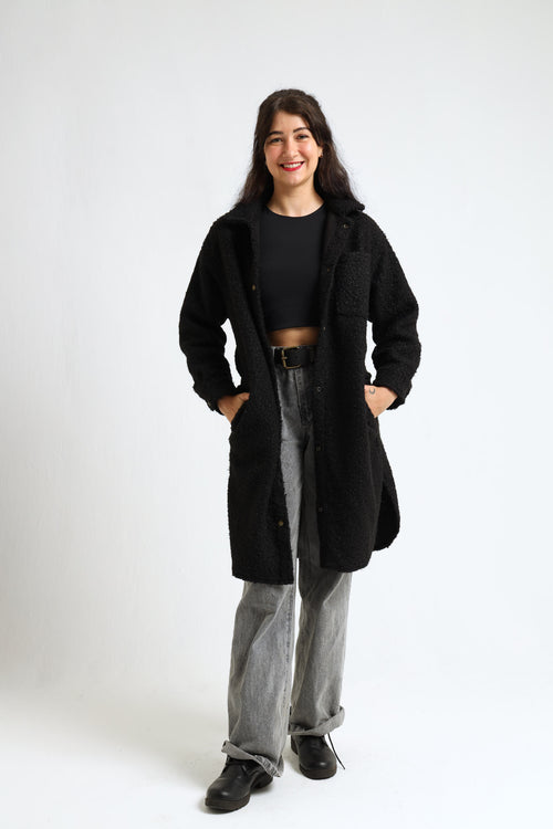 Chamomile Coat- Black