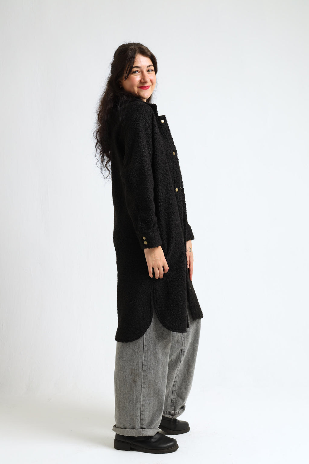 Chamomile Coat- Black