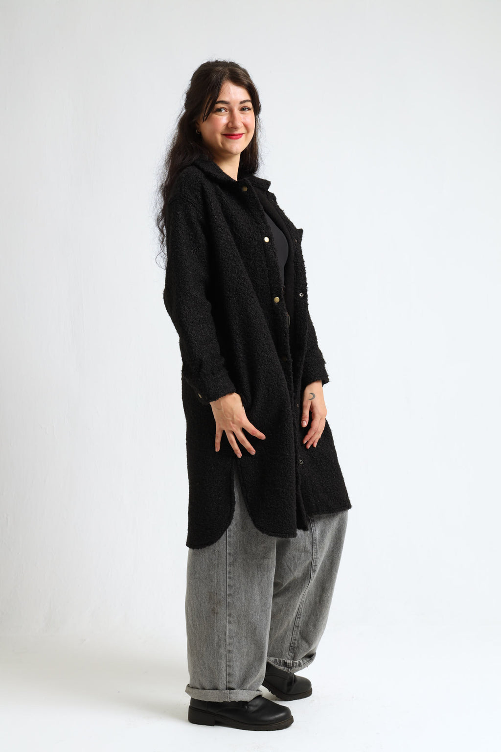 Chamomile Coat- Black