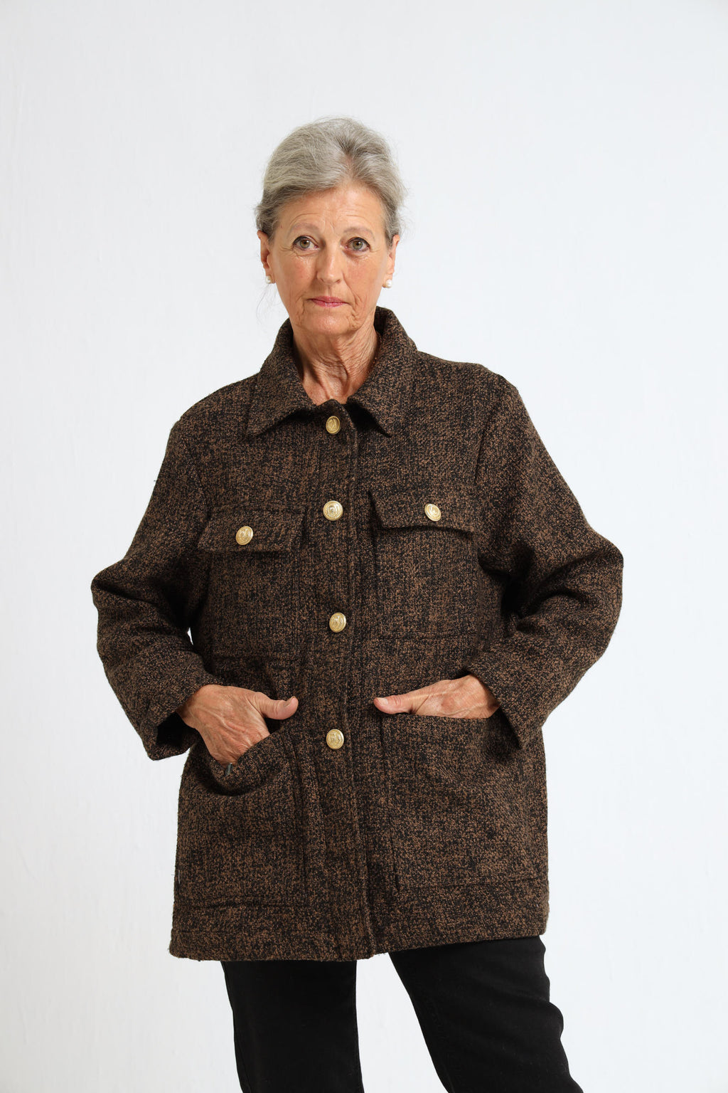 Dahlia Jacket- Brown