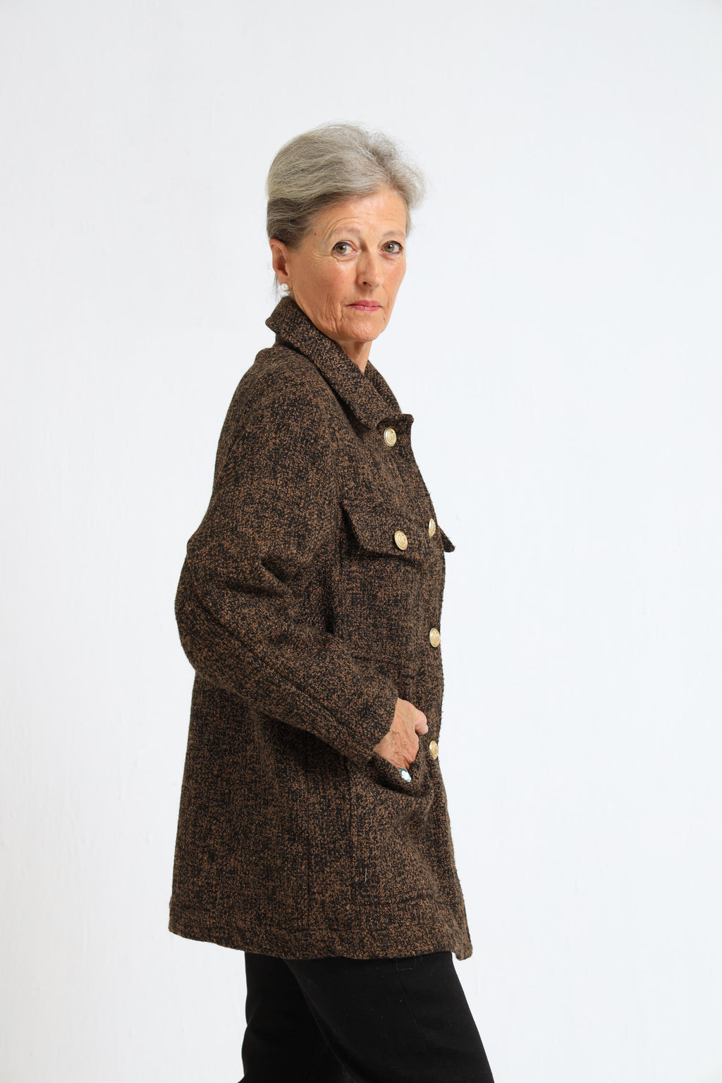 Dahlia Jacket- Brown