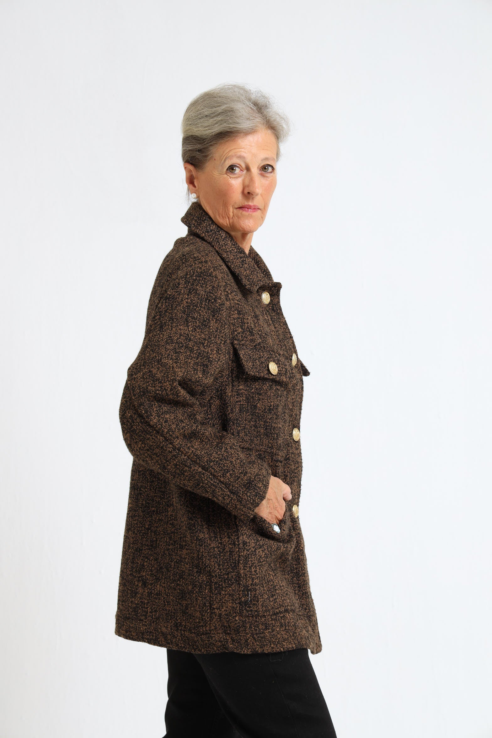 Dahlia Jacket- Brown