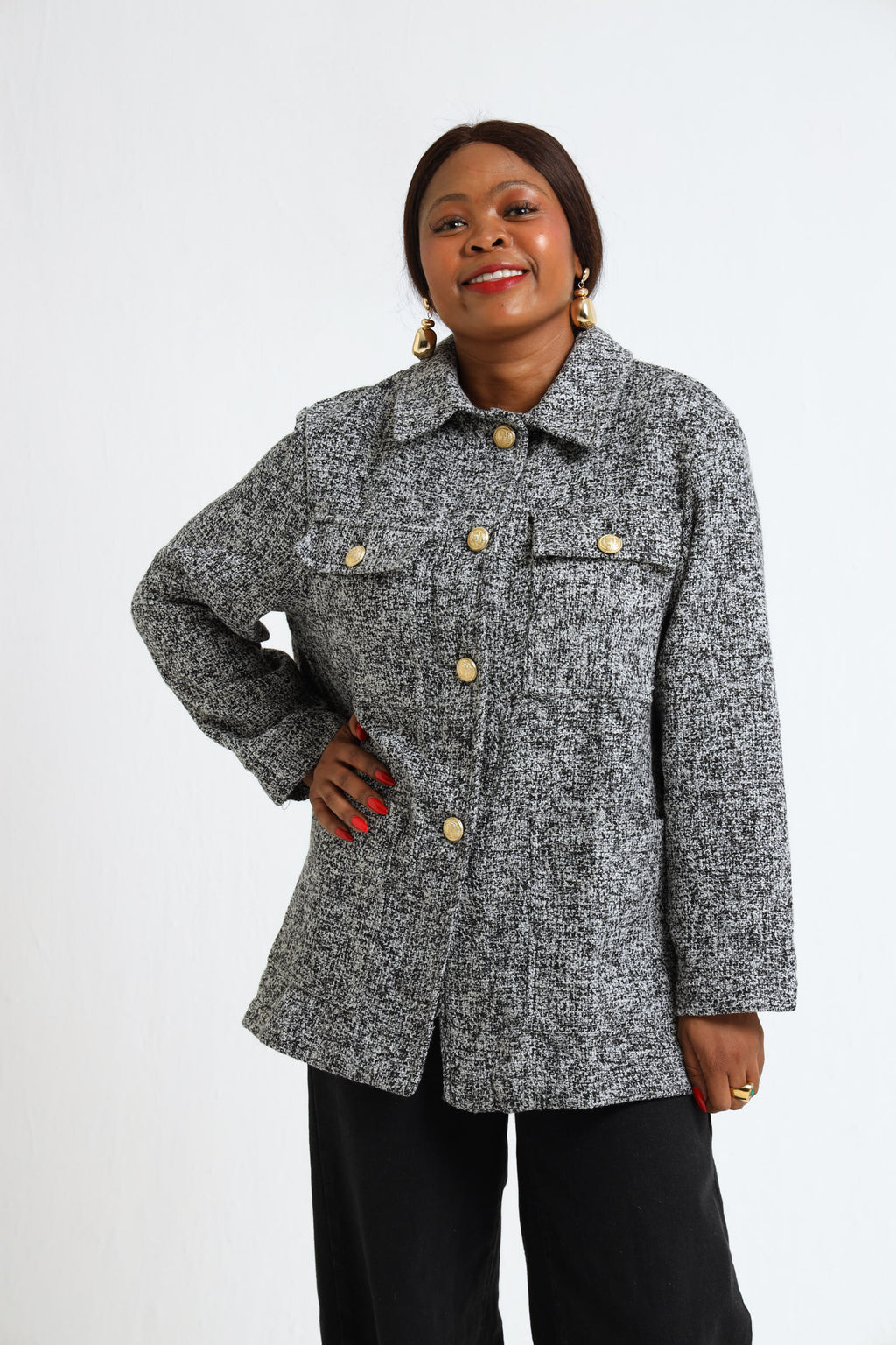 Dahlia Jacket- Grey