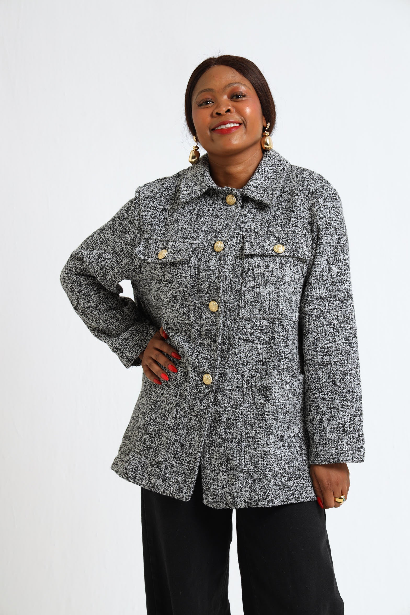 Dahlia Jacket- Grey