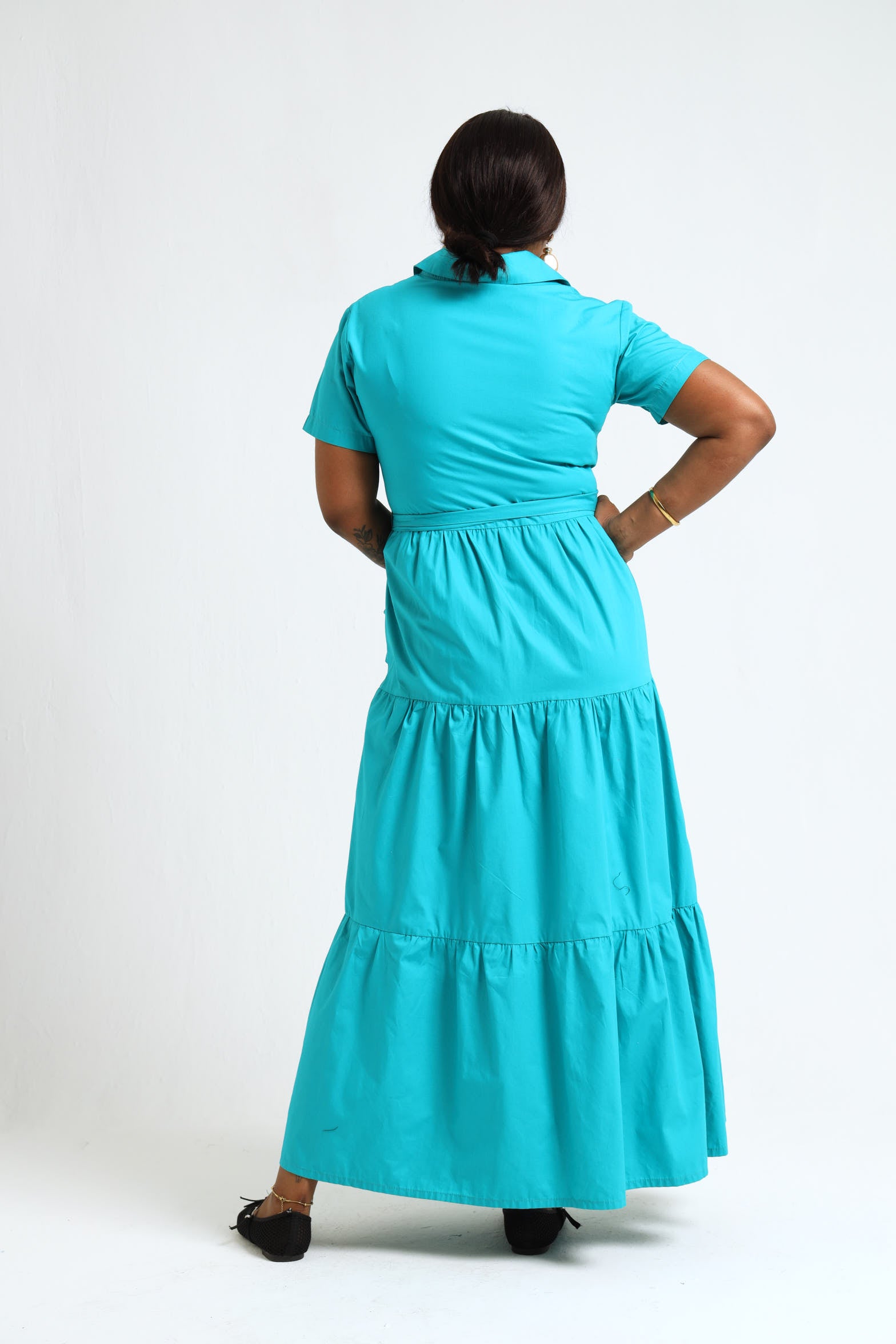 Camellia Dress- Turquoise