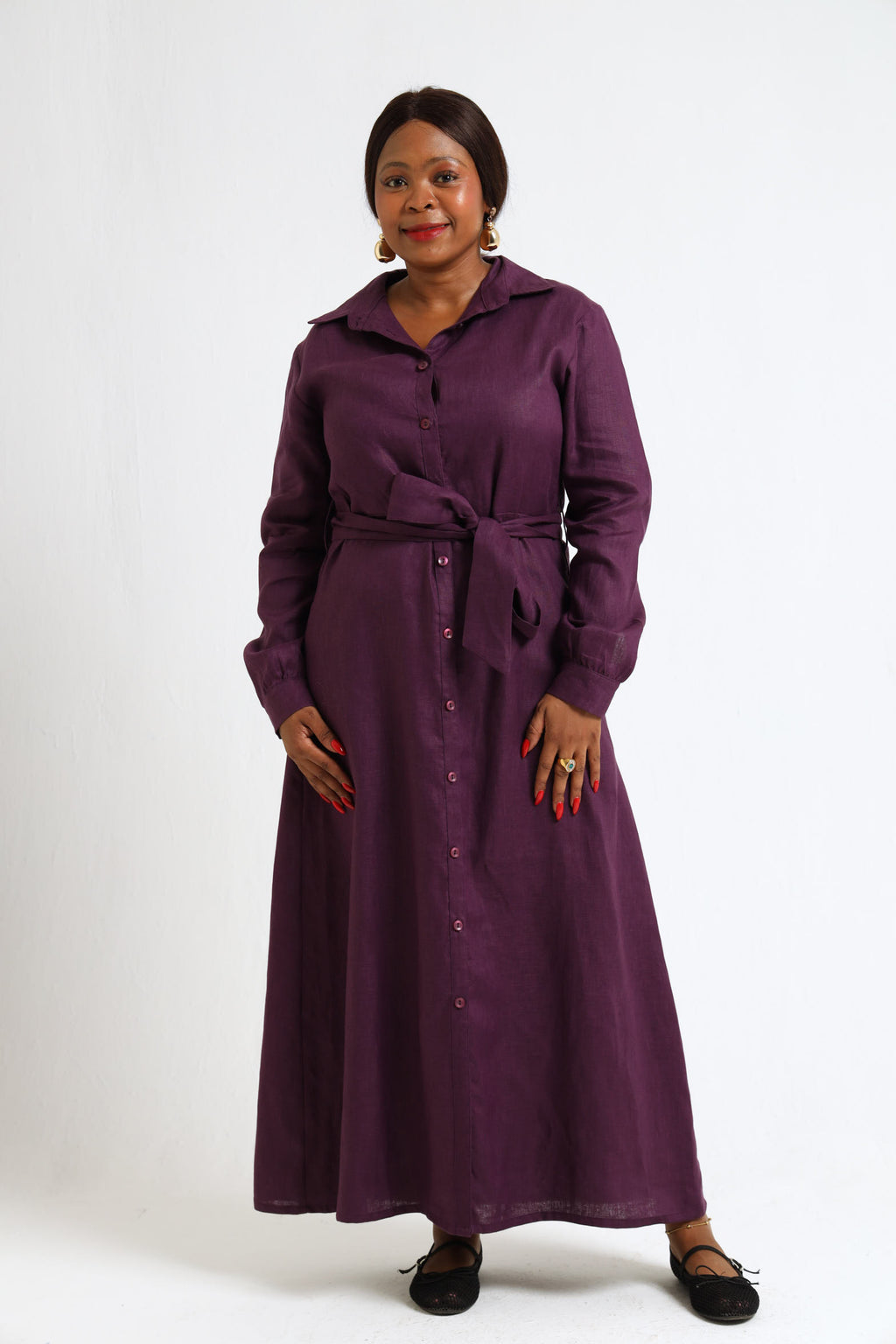 Winter Shirt-Waister- Purple