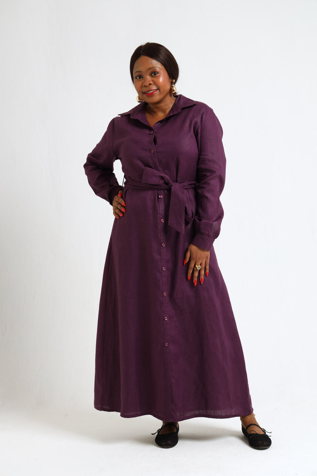 Winter Shirt-Waister- Purple