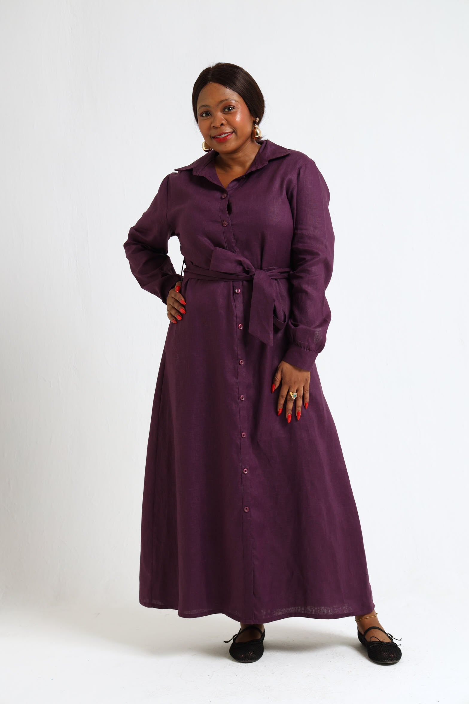 Winter Shirt-Waister- Purple