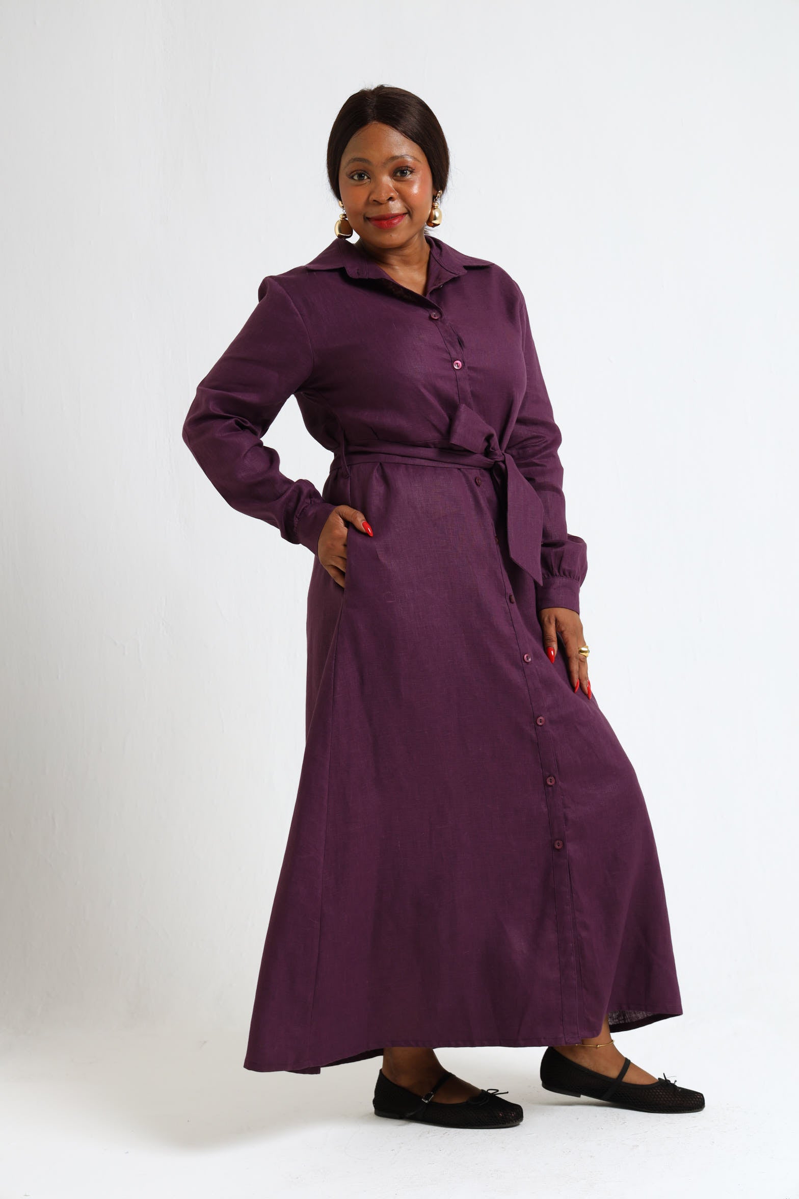 Winter Shirt-Waister- Purple