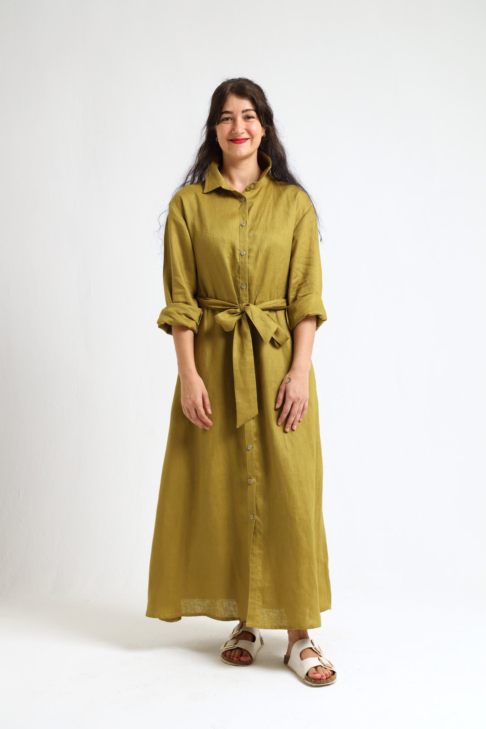 Winter Shirt-Waister- Olive
