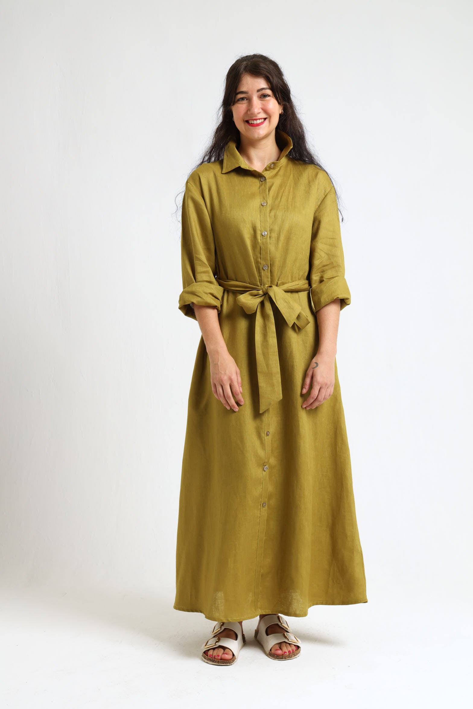 Winter Shirt-Waister- Olive