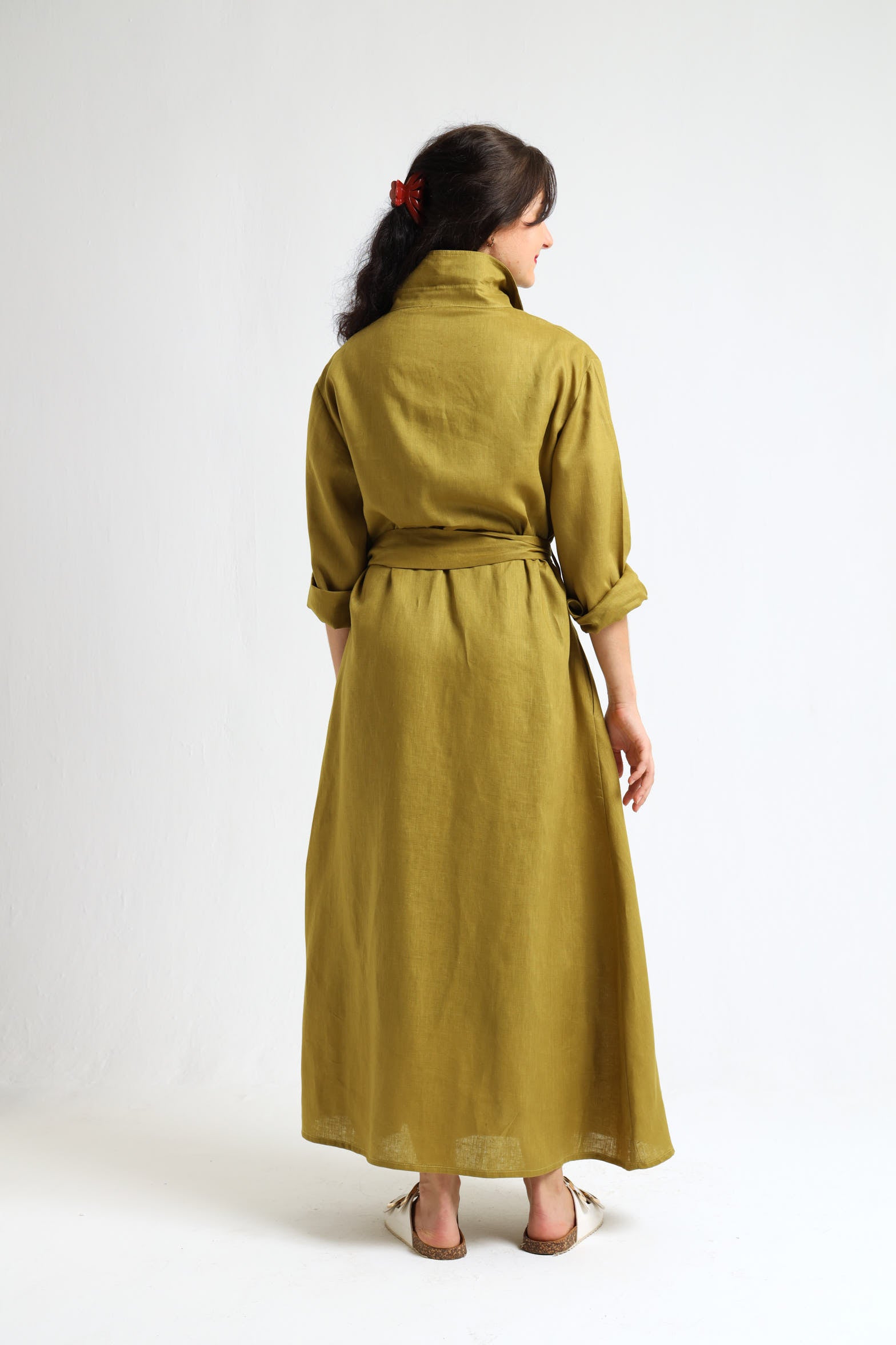 Winter Shirt-Waister- Olive