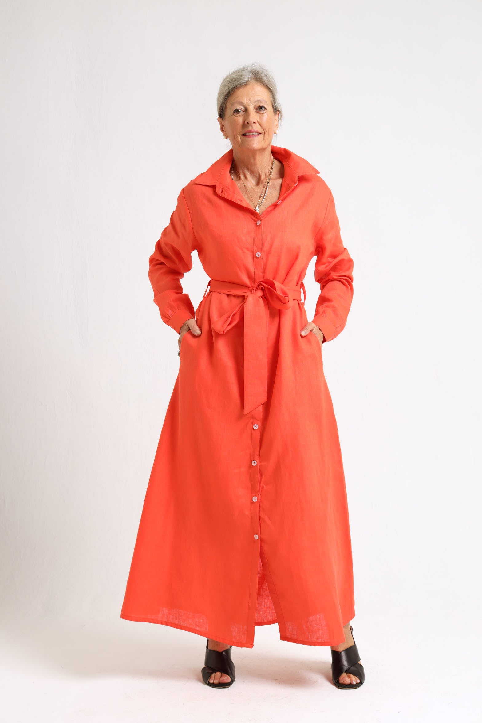 Winter Shirt-Waister- Orange