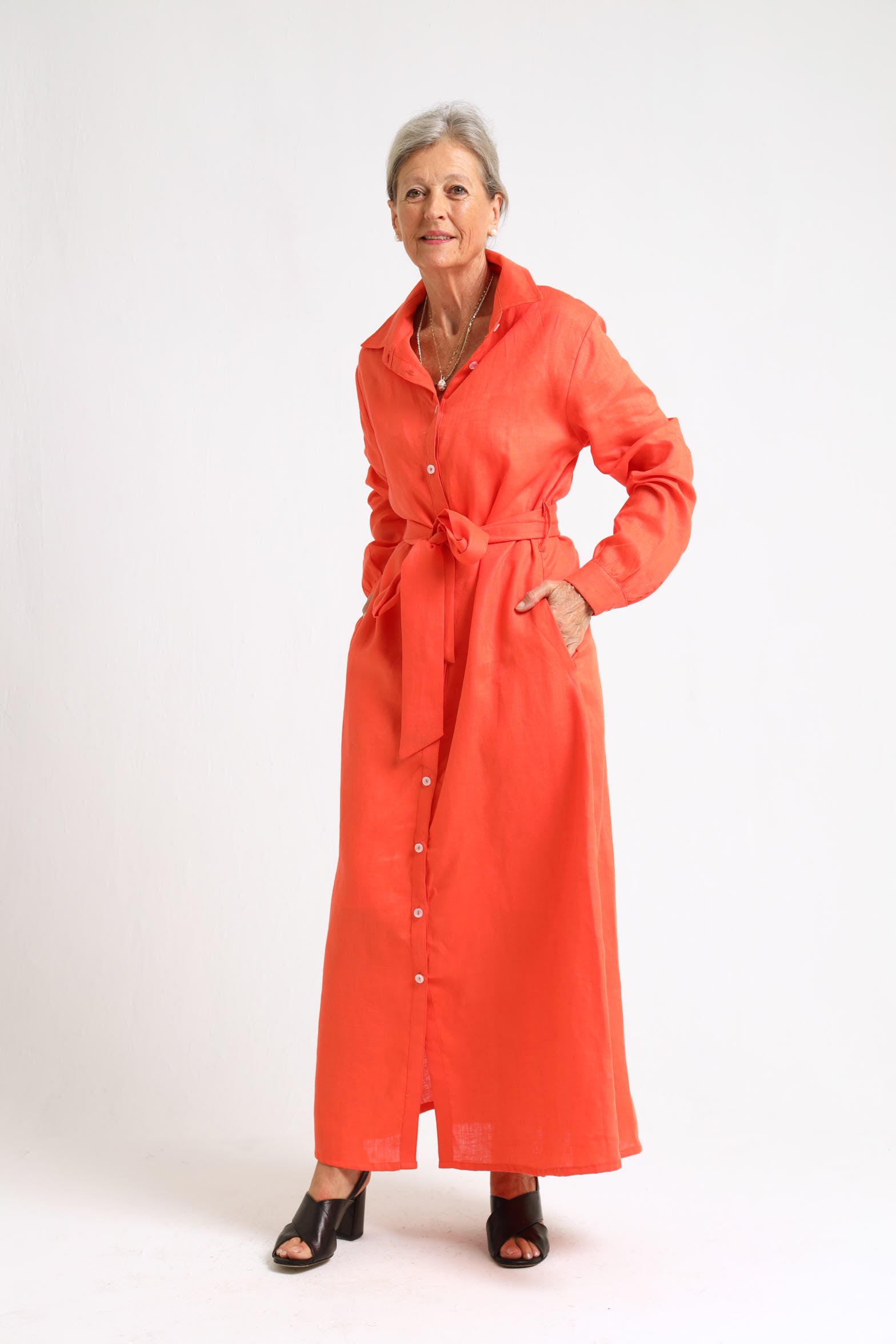 Winter Shirt-Waister- Orange