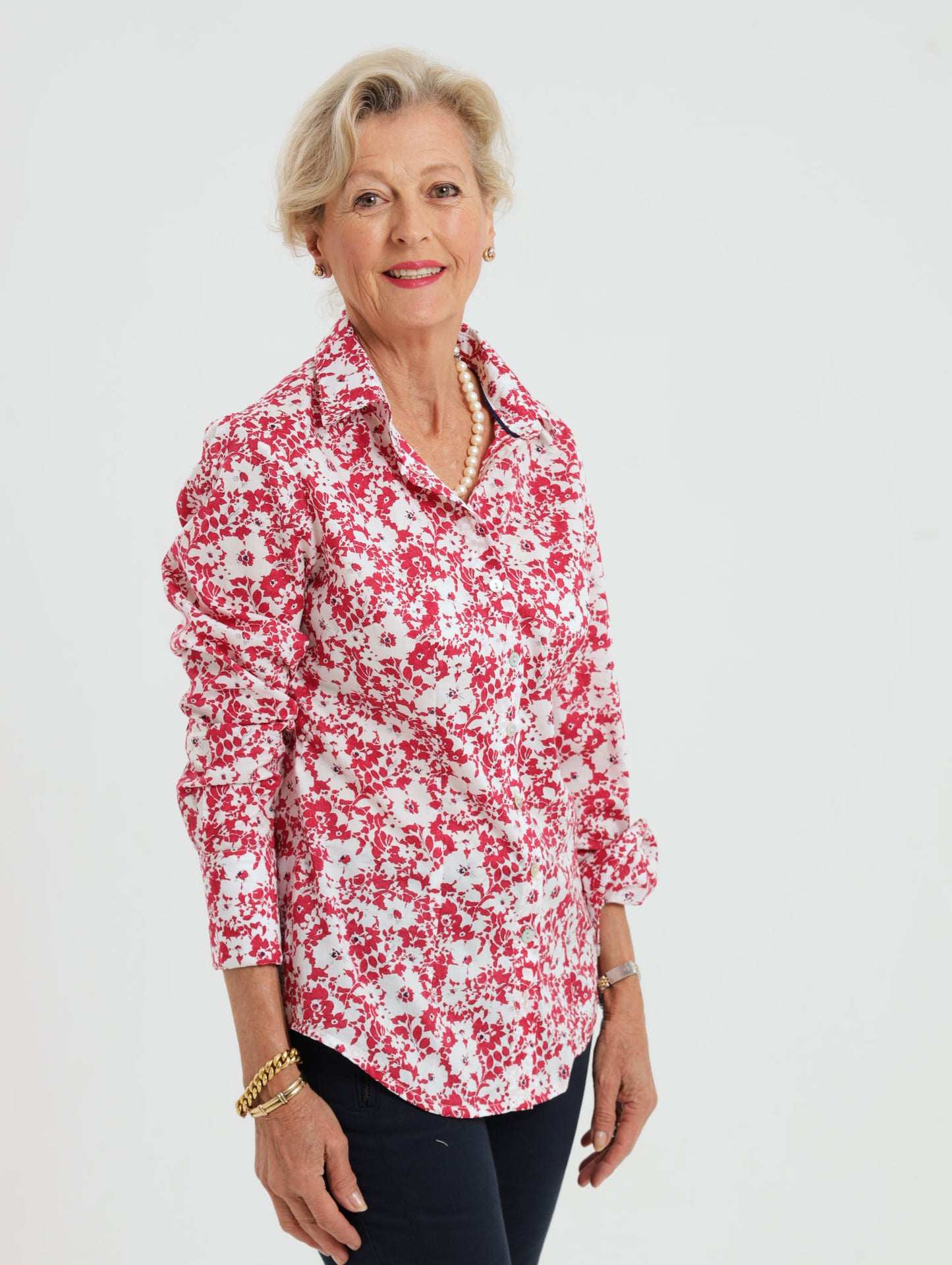 Hibiscus Shirt: Red