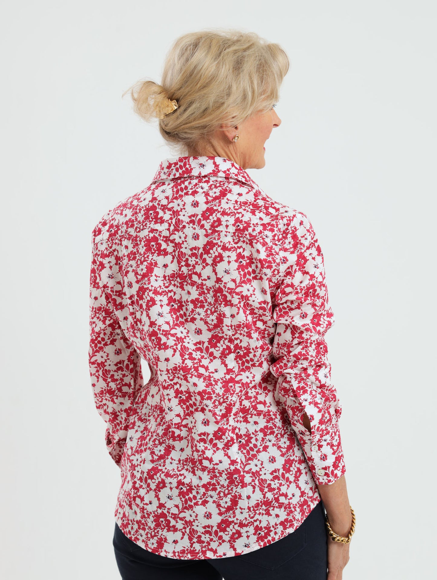 Hibiscus Shirt: Red