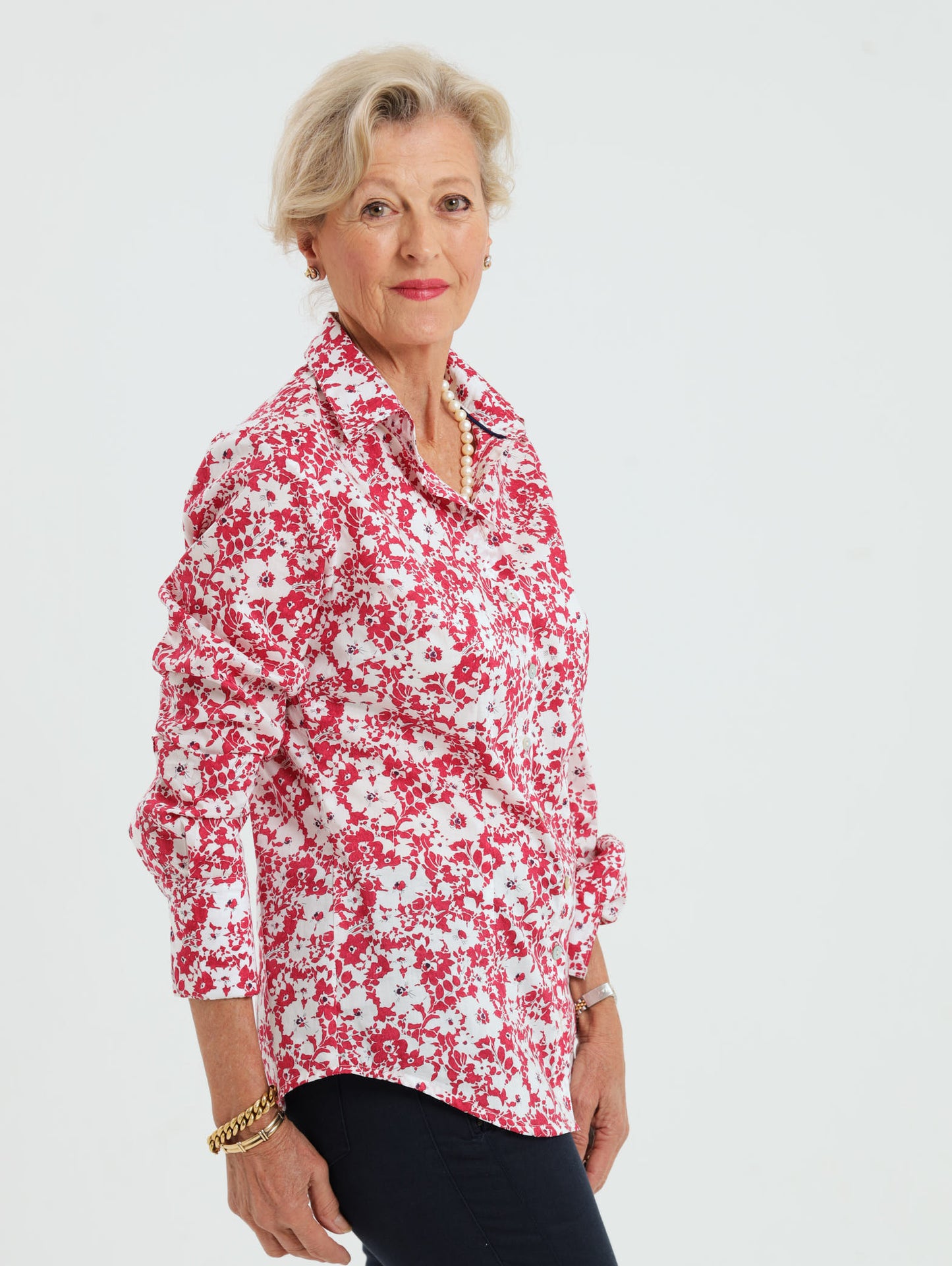 Hibiscus Shirt: Red