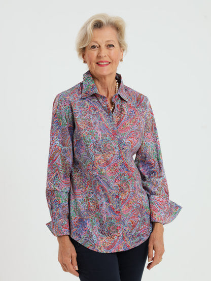 Hibiscus Shirt: Paisley