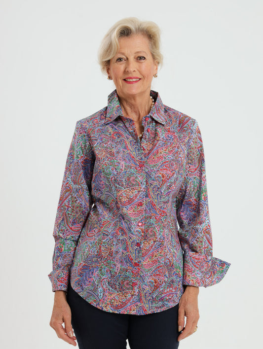 Hibiscus Shirt: Paisley