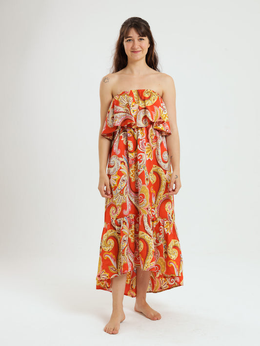 Resort Dress: Orange