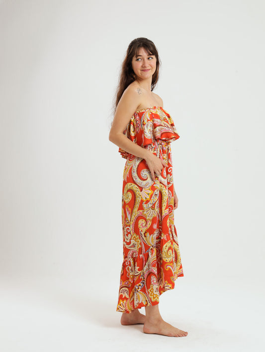 Resort Dress: Orange