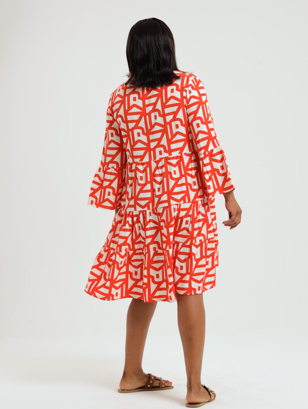 Akosa Ressd Dandelion Dress- Orange – River Indigo SA