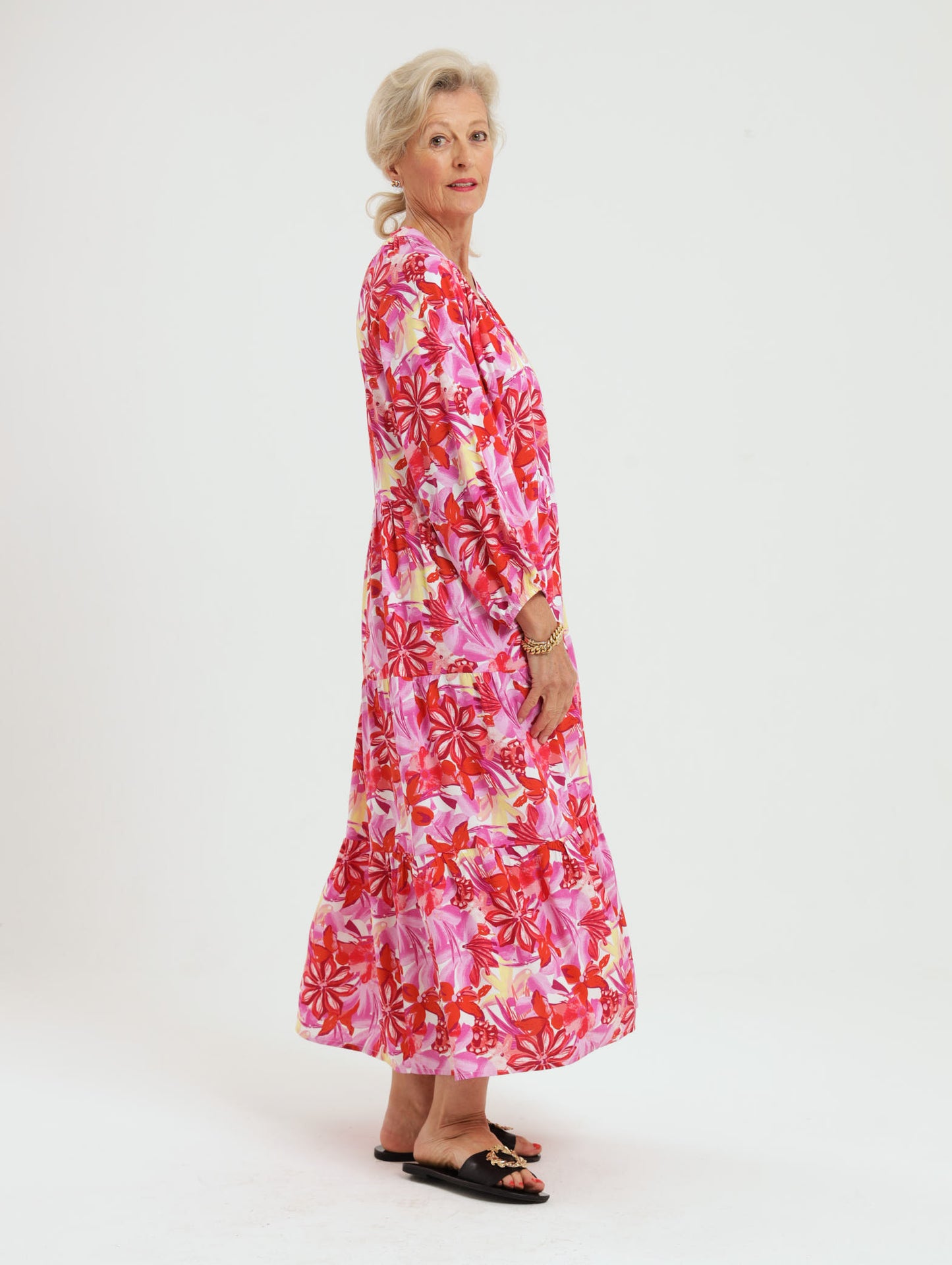 Poppy Dress: Pink Floral