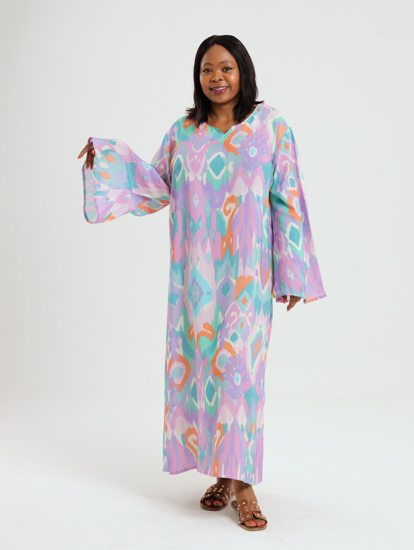 Wattle Kaftan: Ikat