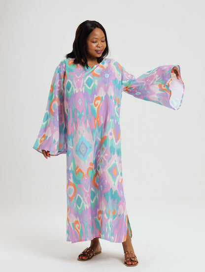 Wattle Kaftan: Ikat