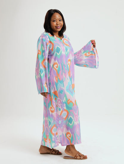 Wattle Kaftan: Ikat