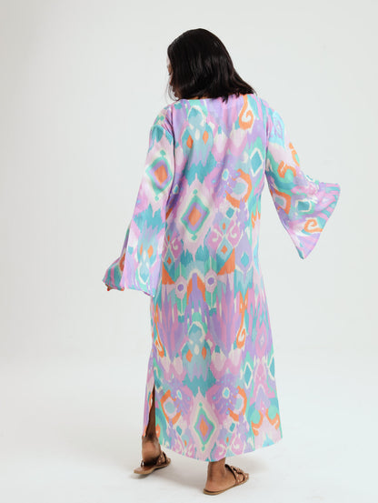 Wattle Kaftan: Ikat