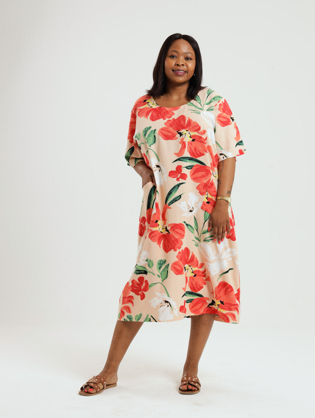 Iris Dress- Peach
