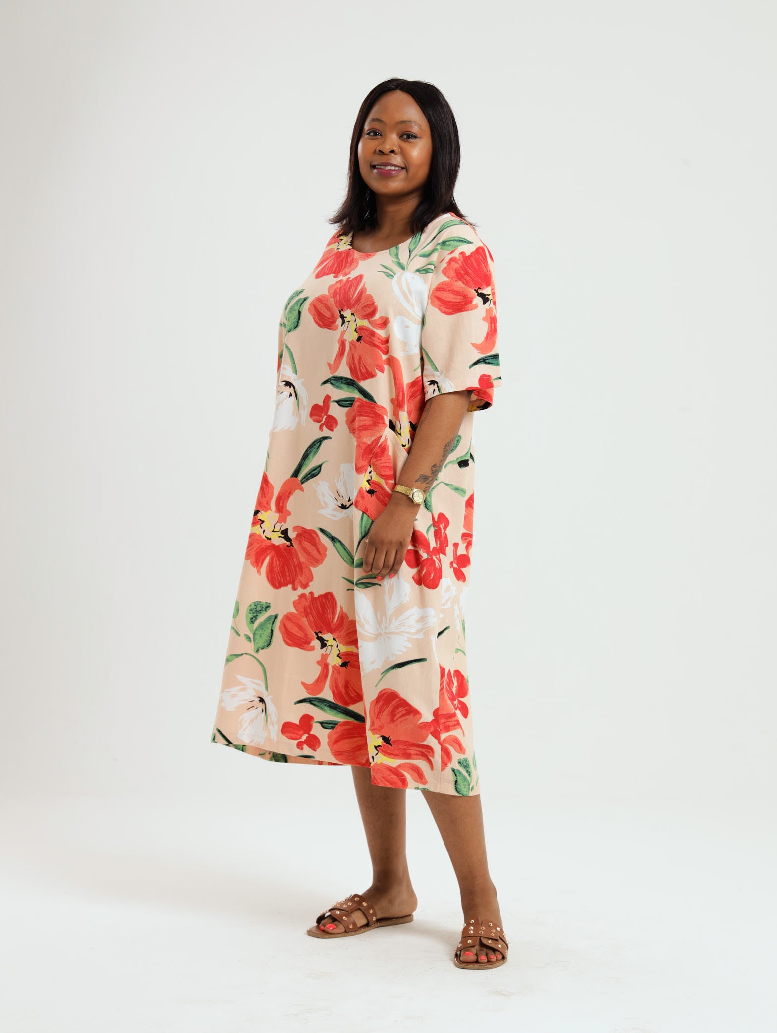 Iris Dress- Peach