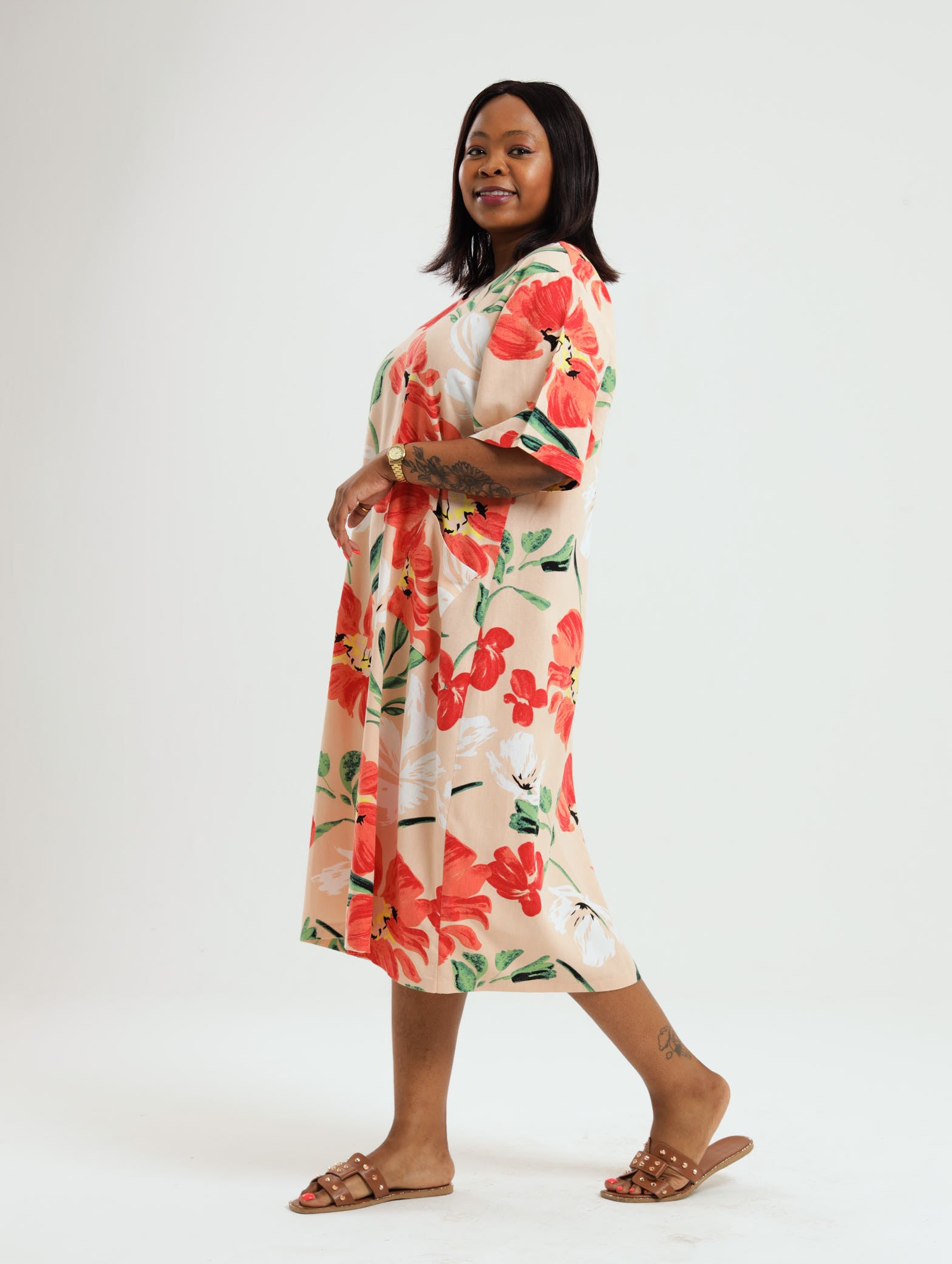 Iris Dress- Peach