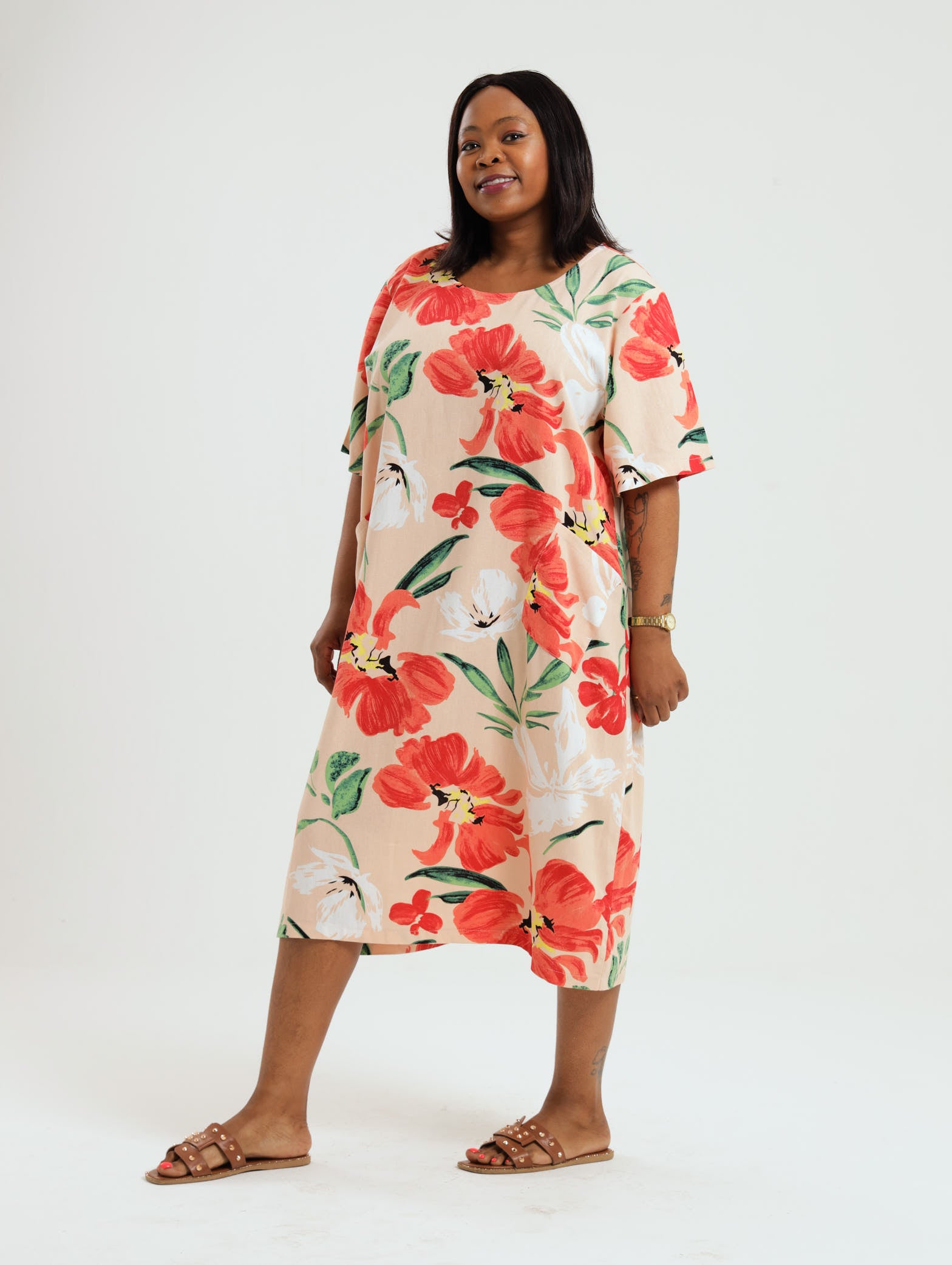 Iris Dress- Peach