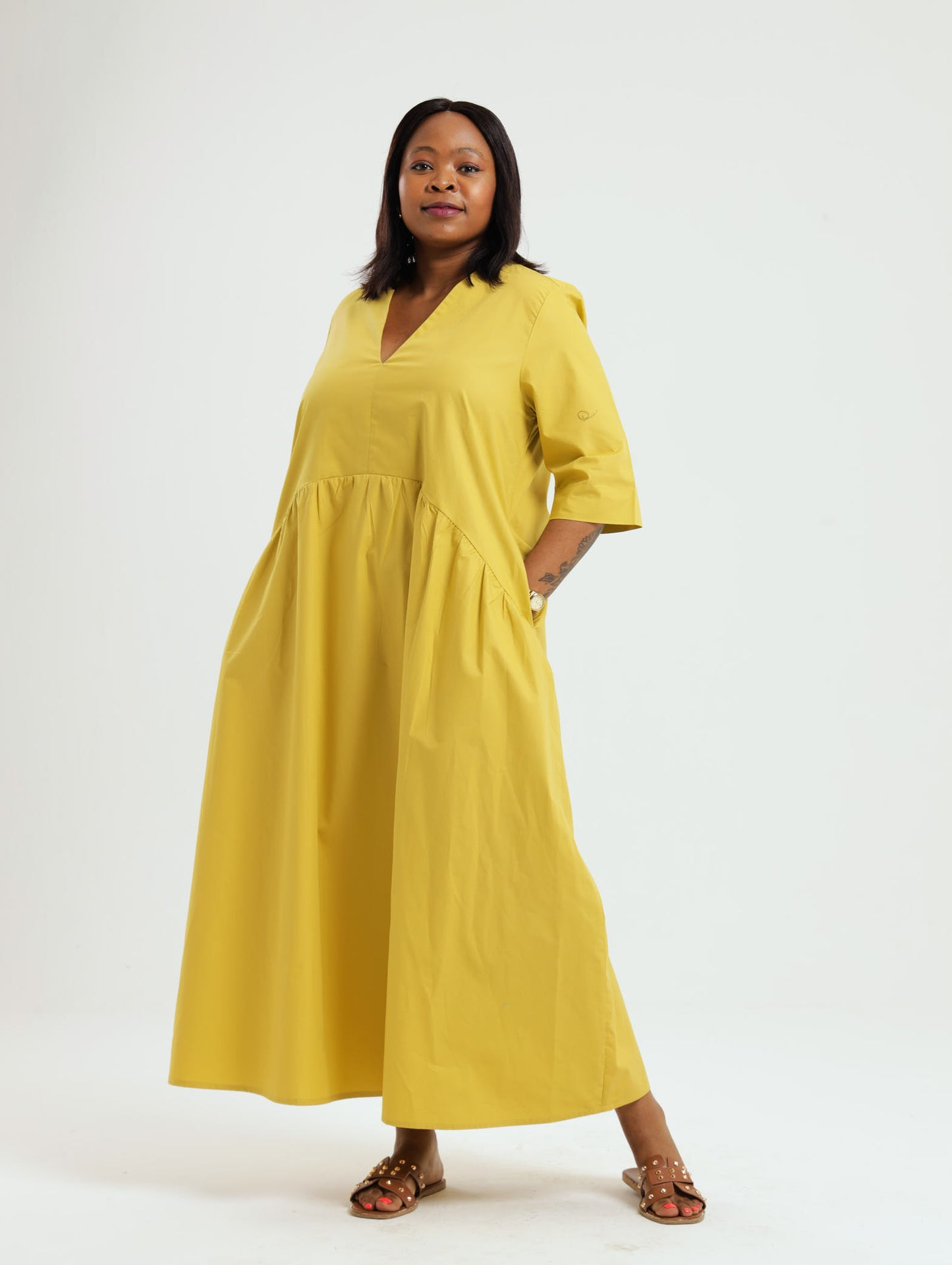 Lala Dress: Chartreuse