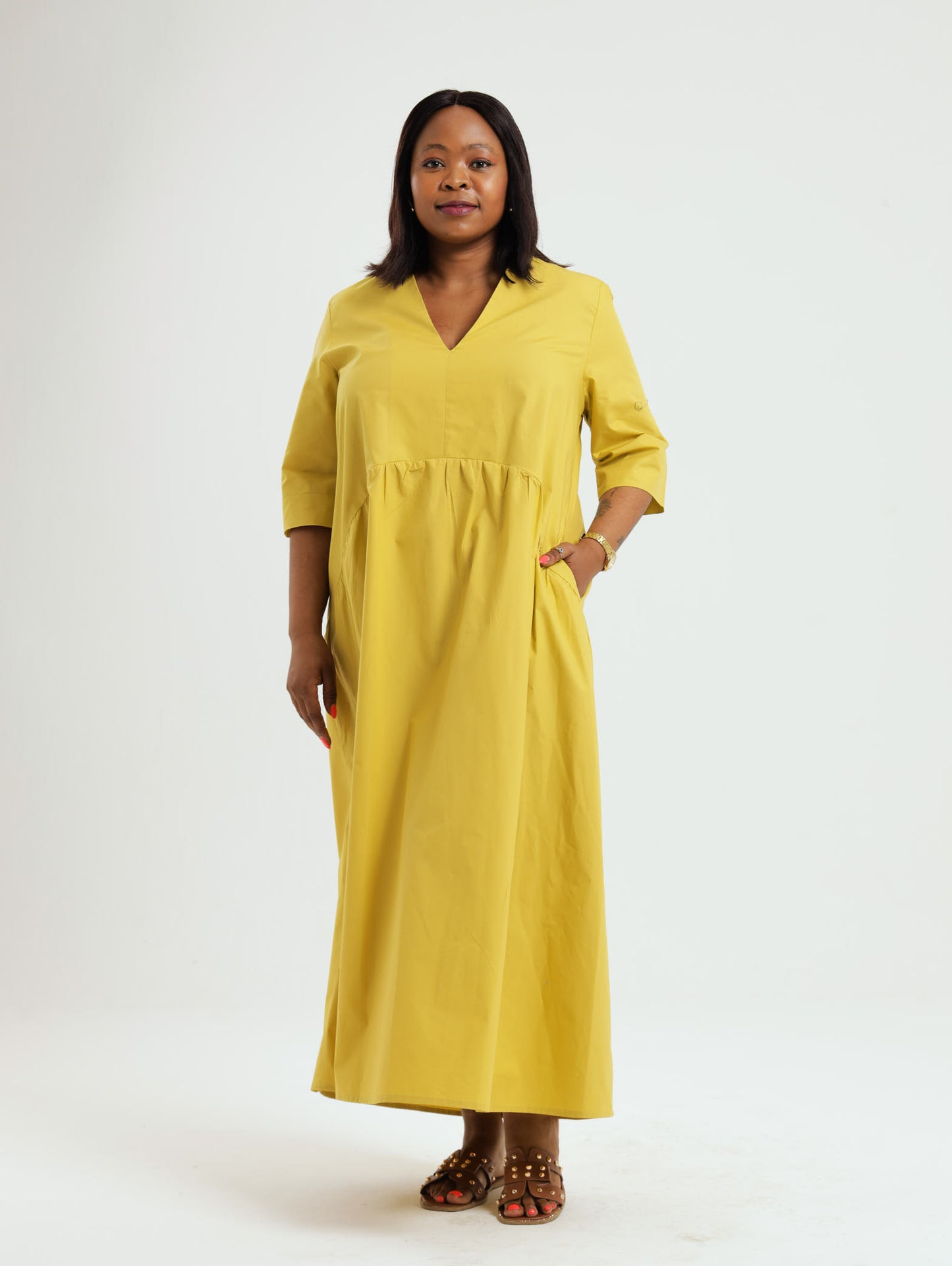 Lala Dress: Chartreuse