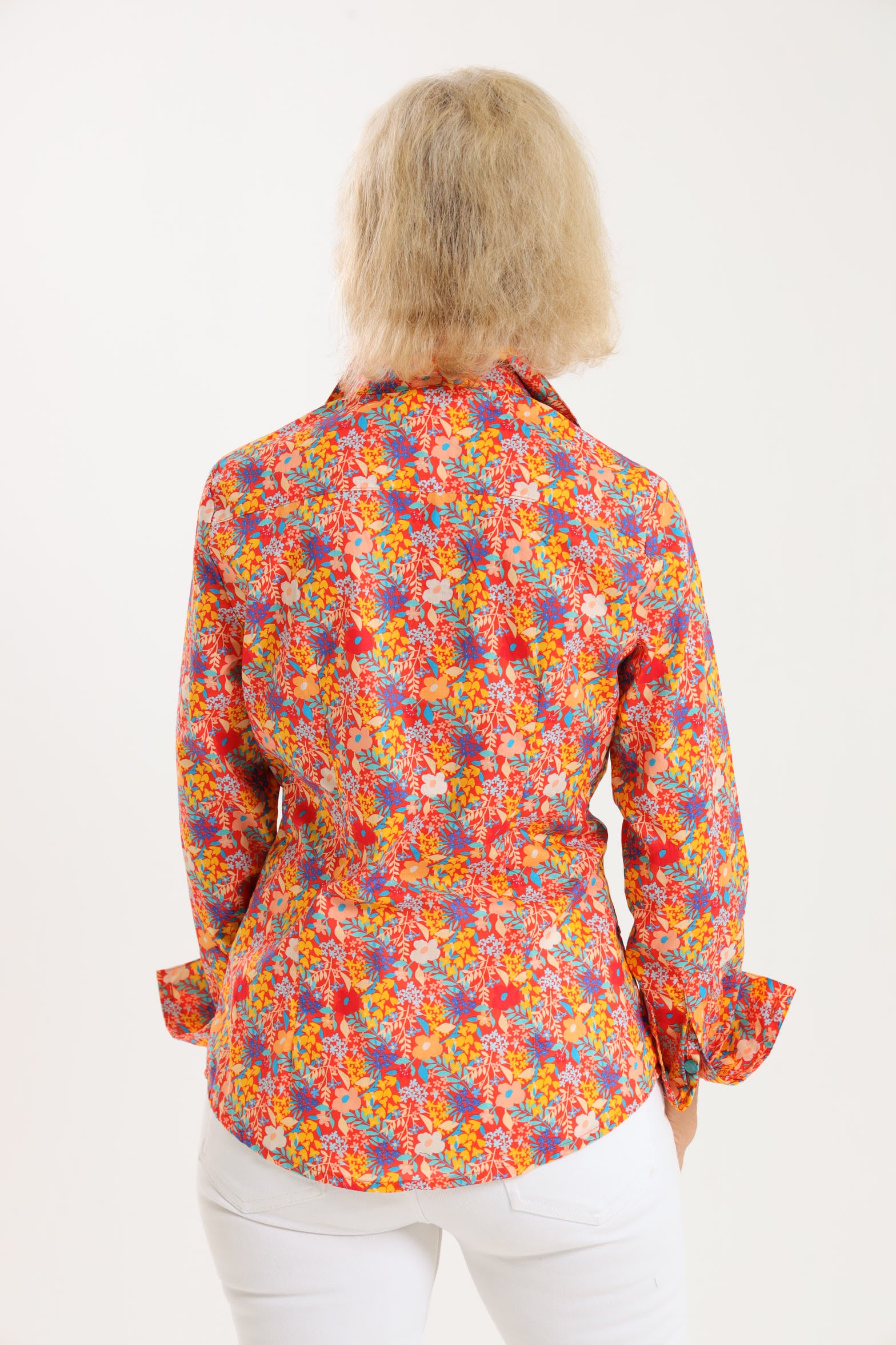 Hibiscus Shirt- Orange