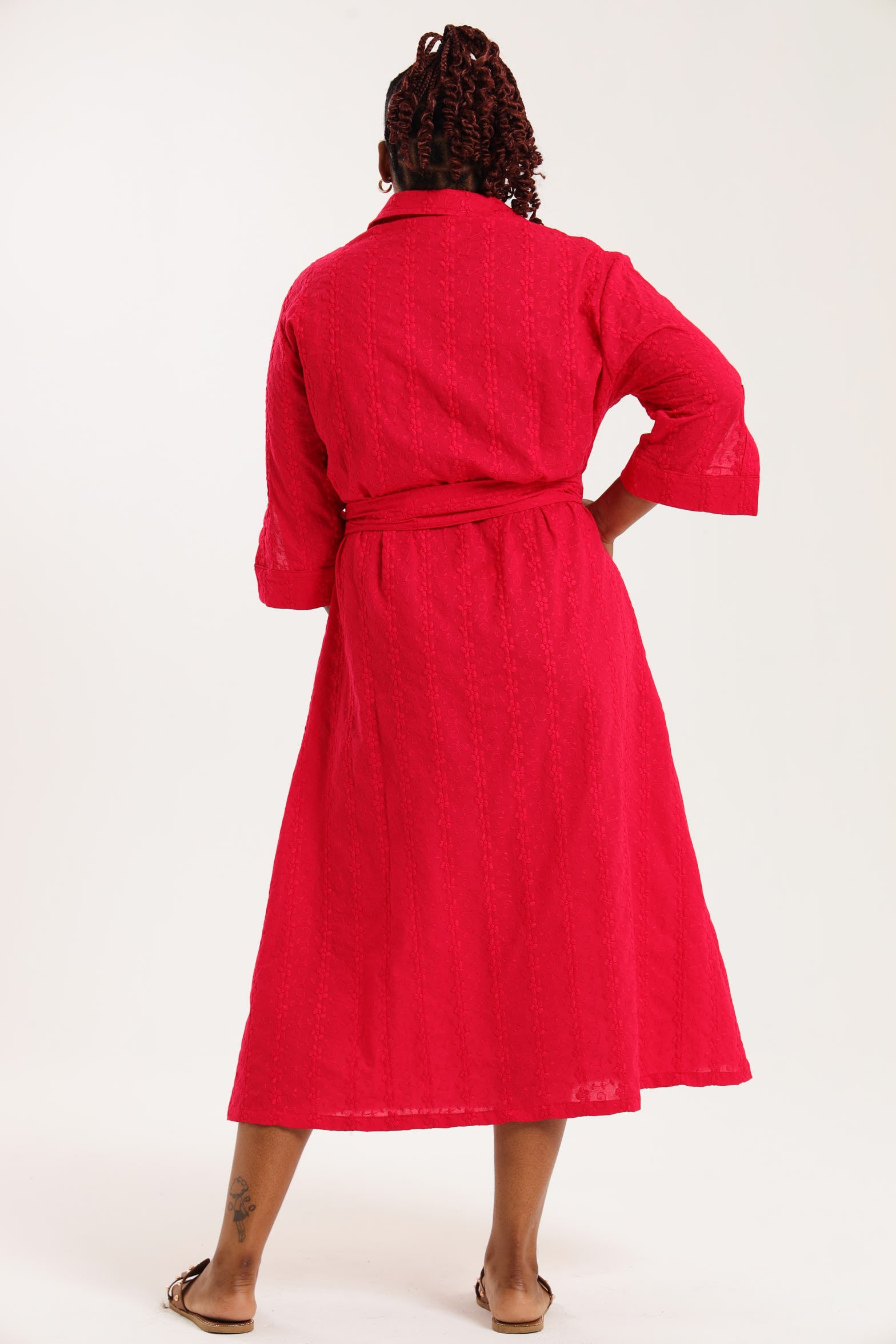 Spring Shirt-Waister- Red