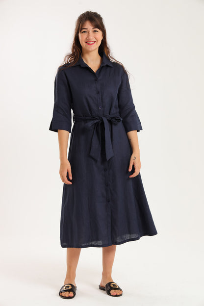 Spring Shirt-Waister: Navy