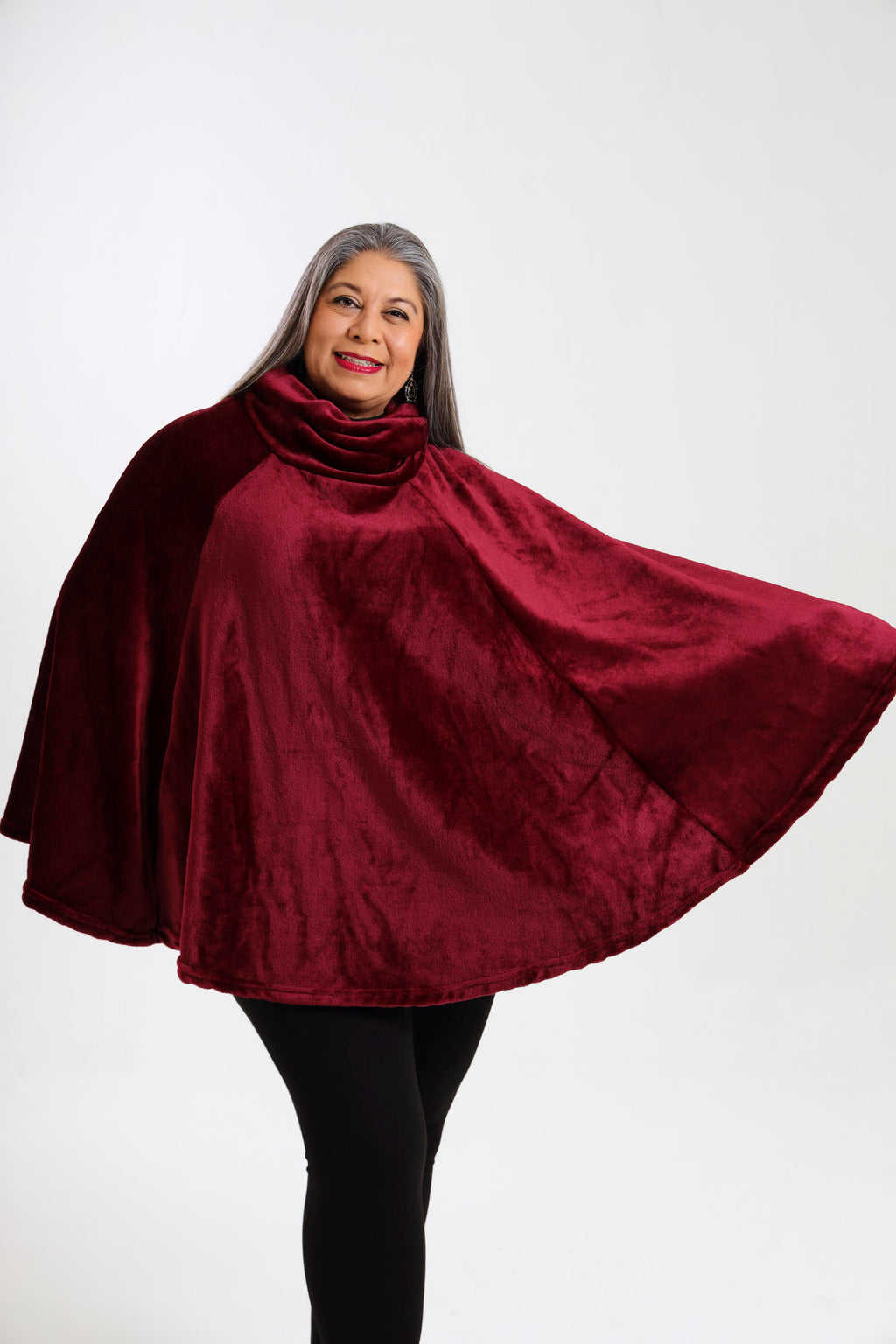 Pansy Poncho- Wine