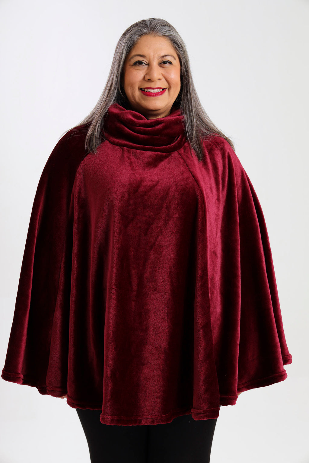 Pansy Poncho- Wine