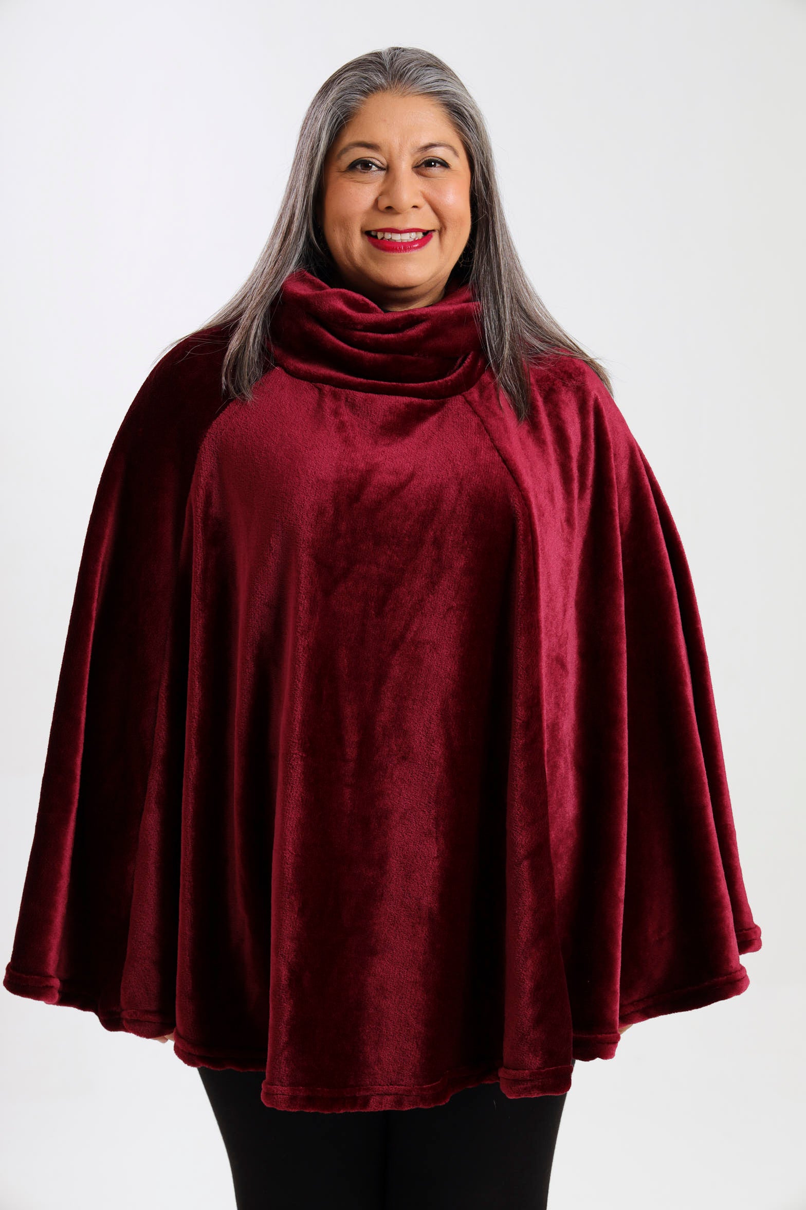 Pansy Poncho- Wine